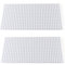 Katara 1672 Set of 2 Rectangular Base Plates, Compatible with Lego, Sluban, Papimax, Q-Bricks, 16*32 Studs - White