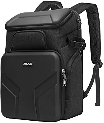 MOSISO Camera Backpack,DSLR/SLR/Mirrorless Photography Waterproof 17.3 inch Camera Bag Case with Front Hardshell&Laptop Compartment&Tripod Holder&Rain Cover Compatible with Canon/Nikon/Sony,Space Gray