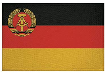 U24 Aufnäher DDR Handeslflagge Fahne Flagge Aufbügler Patch 9 x 6 cm