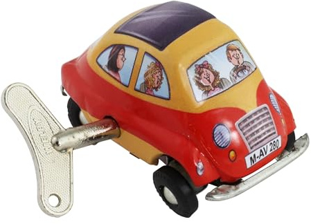 Freak Scene Blechspielzeug - Aufziehauto - Mini Racer - gelb rot - Blechauto