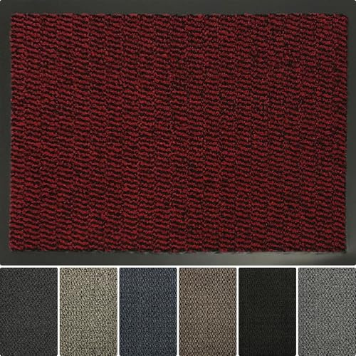 Serdim Rugs Bar Rouge 80 x 140 cm Tapis de Protection antidérapants avec Bords en Caoutchouc, Polypropylène, 80x140 cm Rectangle
