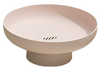 Verve Jelly Plastic Fruit Bowl - Decorative Fruit Basket - Multifunctional Storage Tray, Lightweight, Shatterproof, Dishwasher Safe, BPA Free, 26 X 26 X 11.5 CM