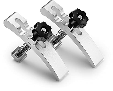 Genmitsu 2PCS T-Track Halteklammer für Holz- und Metallbearbeitung, Kompatibel mit MDF-Arbeitsplatte mit 6mm Gewindebohrung und Aluminium-Arbneitsplatte mit M6 Nutenstein 16 x 16mm