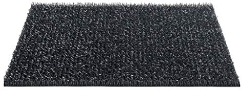 CSN Astro Turf Fußmatte | Eingangstürmatte | Fußabtreter für Innen und Außen | Polyethylen Bürstenmatte | Kunstrasen Wetterfest Matte | Antrazit/Silber/Braun/Grün (91 x 300 cm, Anthrazit)