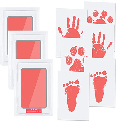 Kit Vicloon d'empreintes de pas et mains pour nouveau-nés, 3 pièces
