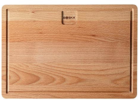 Boska Dining Board Amigo M Planche de service en hêtre européen avec égouttoir 33 x 23 cm