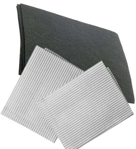 QUAILITAS Cooker Hood Grease Extractor Kit – Flame Retardant, Carbon Kitchen Vent Odour Filter w/Saturation Indicator, Cooker Hood Filter Sheet, Versatile Fit| Kitchen & Home Appliances
