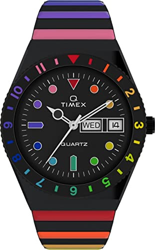 Timex Damen Analog Armbanduhr Q Rainbow