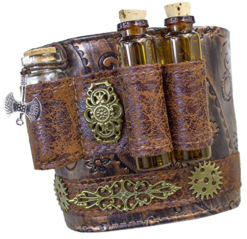 Armband Steampunk Arm Bracer Cuff Wrist Guard Sleeve Armor Gauntlet Medieval Gothic Witch Magic Bottle Lolita Cosplay Props