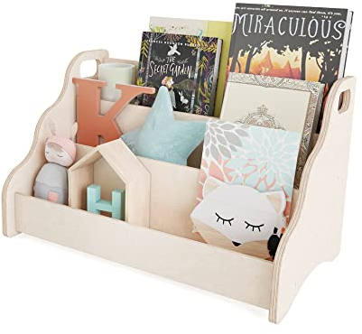 MAMOI® Bücherregal, Bücherkiste für Zimmer, Book Shelf, Buchregal, Wandregal, Bücherregal, Bücherbank aus Holz