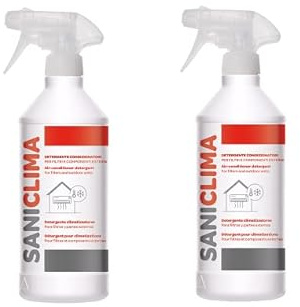 Magazzini GM SANICLIMA DETERGENTE, Detergente spray per componenti, filtri, e unità esterne dei climatizzatori, con tappo salva qualità, 750ml (Detergente) (2)