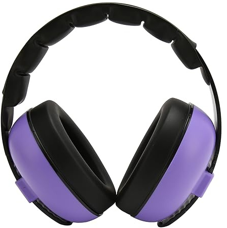 Brrnoo Kids Ear Protection Earmuffs,Reduction Safety Ear Muffs Hearing Toddler, Children for Kids, Autism, Toddler, Children (Purple)