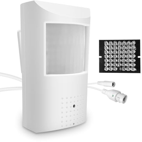 MWRCTV Audio 4MP(1440P) 3.7mm Lens Night Vision Mini IP 940nm Infrared IR led PIR Style P2P Indoor POE Motion Detector Security Camera for NVR/RSTP(NOT Wireless)