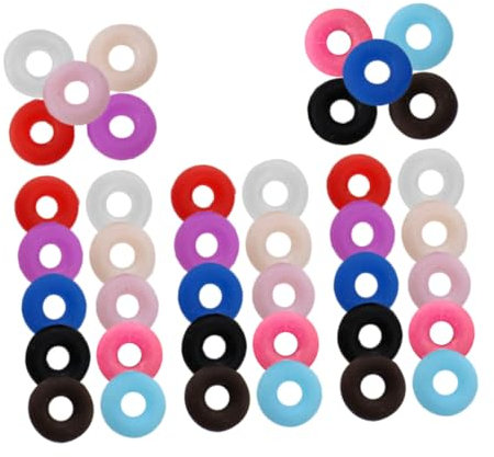 VALICLUD 100 Pezzi Perline Distanziatrici in Gomma Per Gioielli Accessori Versatili Per Braccialetti