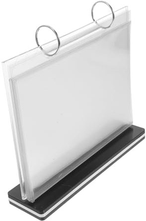 Tofficu Menü Display Stand Transparenter -page Für Tischanzeigen Vielseitig Einsetzbar Für Speisekarten Werbung Und Getränke Robustes Material Für Gastronomie Und Veranstaltungen