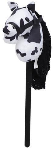 Stockpferd-Plüschspielzeug, Weiches Plüsch-PVC-Stabpferd-Spielzeug für den Außenbereich mit Sound für (WHITE)