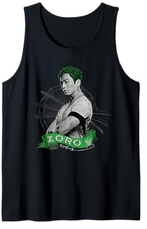 One Piece Roronoa Zoro Live Action Chapeau de paille Pirate Hunter Débardeur