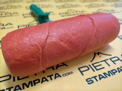 RULLO per intonaco muro cemento stampato PIETRA roccia Decorative TEXTURE ROLLER, modello Roccia Alpina 6, cm 24x9 circa