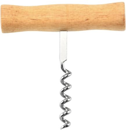 Tire-bouchon classique - Ouvre-bouteille avec poignée en bois - Tire