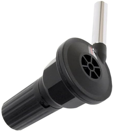 PRETYZOOM Souffleur D'air Portable Pour Barbecue Électrique, Compact Et Léger, Plastique Robuste, Souffleur D'incendie Rapide, Usage Camping Et Barbecue Extérieur, Outil De Feu