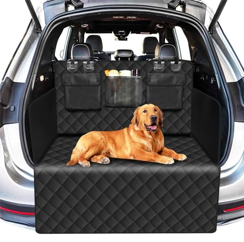 Hundematte für Den Kofferraum für Dacia Dokker (ab Bj,2012), Hund mit Seitenschutz und Ladekantenschutz - Hundedecke Kofferraum Kofferraumschutz Hund,B
