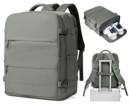 SZSYCN Reiserucksack 40x30x20 Ryanair Handgepäck Rucksack 40x30x20 Ryanair Handgepäck 40x20x25 Reiserucksack Flugzeug Damen Wizzair Handgepäcks Laptop Rucksack 16 Zoll Mit Schuhfach