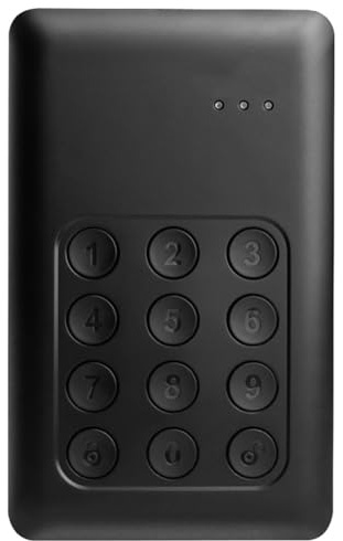 Fangxuee Disco Duro Externo Portátil de 2,5 Pulgadas con Cifrado Digital K390, Disco Duro Externo de 1 TB para Computadora Portátil