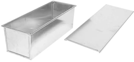 Molde for pan de molde con tapa, bandeja aluminio for, mini utensilios repostería(34X13.5X12CM)