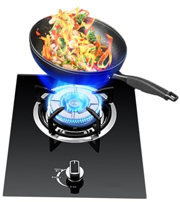 Fornello A Gas, 4,2 KW 1 Fuoco, Piano Cottura A Gas GPL/GN, Con Protezione Antincendio, Installazione Desktop/incorporata, For La Casa E L'esterno(LPG)