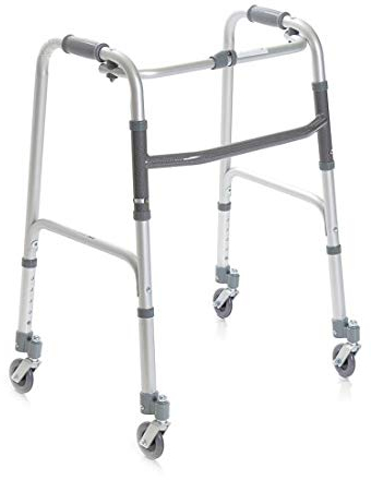 Klappbarer Walker, höhenverstellbar mit 4 Lenkrollen