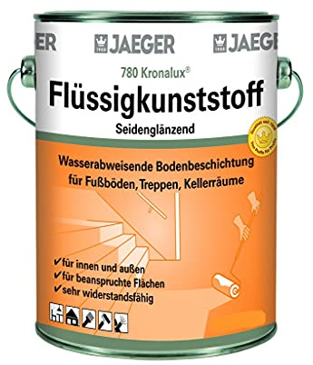 Jaeger Kronalux Flüssigkunststoff 780 silbergrau RAL7001 2,5Ltr Bodenbeschichtung