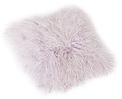 Reissner Lammfelle Tibet Lammfell Kissenbezug langflorig 40x40cm JAY103 Farbe hell lila (Tops)