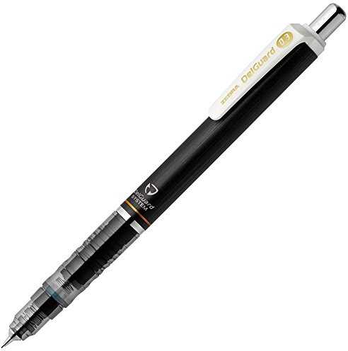 Zebra Druckbleistift, Del Guard, 0,3 mm, Schwarz (P-MAS85-BK)