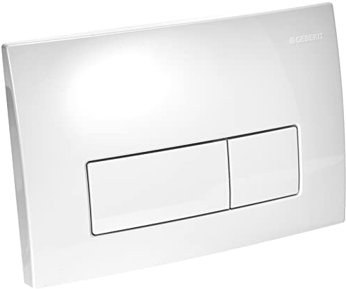 Geberit Betätigungsplatte, Weiß-Alpin, Delta51, 115.105.11.1