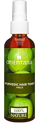 Orientana - Tonico Ayurvedico Per Capelli Amla | Naturale Vegan | Anti-Infiammatorio Rinforzante Per Capelli | Previene La Perdita Di Capelli Crescita Del Cuoio Capelluto | Applicatore Spray - 105ml