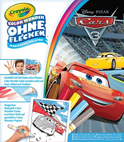 CRAYOLA - Kit Color Wonder Cars 3 - Coloriage magique - 256295.006