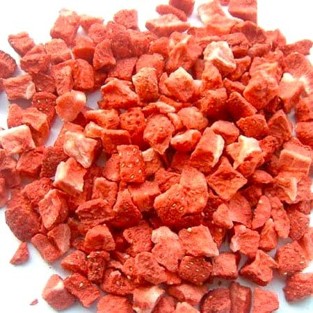 Freeze Dried Strawberry Pieces, 200g. Great for baking and decorating cakes