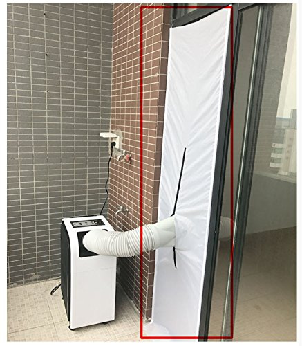G&M only AirLock - Sello de ventana AirLock de 210 x 45 cm para aire acondicionado móvil y secadores de escape, tope de aire caliente, se puede utilizar en puertas y ventanas