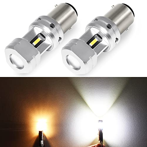 PHINLION 3600 Lumens 1157 P21/5W LED Backup Light Bulb, Super Bright 1034 2057 2357 7528 LED Bulbs for Reverse or DRL Daytime Running Lights, 6000K Xenon White