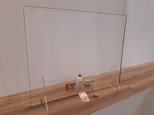 Laserplast Apoteksbutiksdisk metakrylatskydd - Skyddsskärm - Parabanskydd - Skyddsskärmbutiker, hotell, stormarknader - 100 x 80 cm