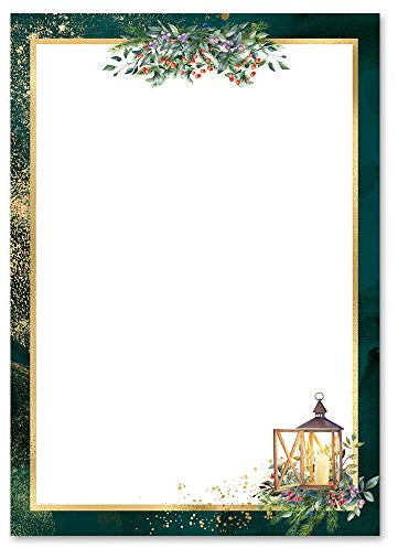 Motif Letter Paper! Advent Night Christmas Feast 100 Sheets DIN A4 - Christmas