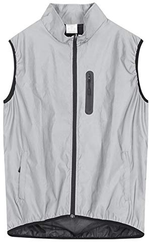 Fahrradweste Herren Reflektierend,Radweste Herren Sommer,Winddichte Atmungsaktiv Fahrrad Weste,Wasserdicht Reflektierend Laufweste,Netz Sport Weste,für MTB Sleeveless Radfahren
