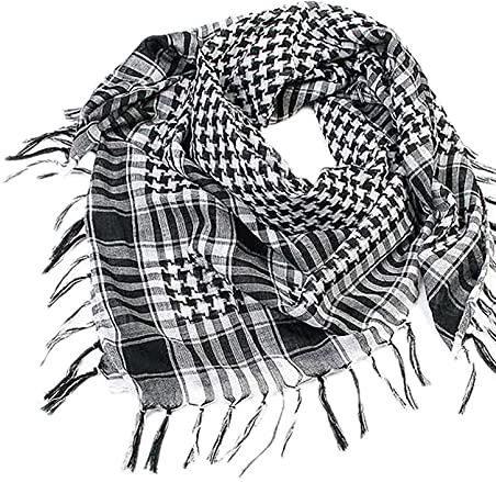 Dkings Palästinenser Tuch Unisex Baumwolle Schal Arabischer Wüsten Schals Herren Damen Halstuch Kopftuch