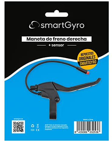 Repuesto Original smartGyro - Maneta de Freno Derecha + Sensor para los Patinetes Eléctricos Speedway, Rockway y Crossover
