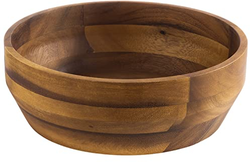 APS 795 ACACACIA - Ciotola in legno di acacia per snack, frutta, insalata, 25 cm x 8,50 cm