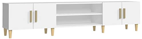 vidaXL Mobile Porta TV Bianco 180x31,5x40 cm in Legno Multistrato