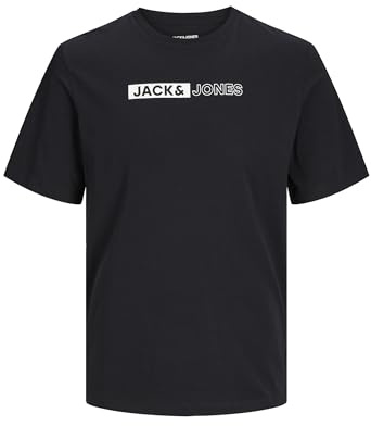 Jack & Jones T-Shirt à col Rond avec Logo pour Homme, Noir/imprimé : Play 5, L