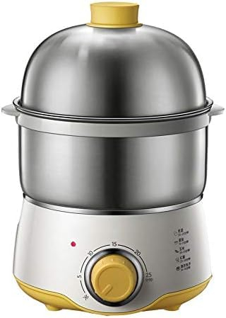 OUSIKA Home Egg Boilers Double Stainless Steel Electric Egg Cooker Kitchen Cooking Appliances Steamer 30 Mins Knob Timing Steam
