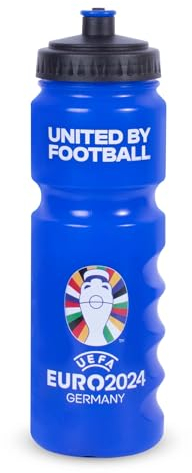 Hy-Pro Euro 2024 750ml Plastic Bottle, Officially licensed, 0.75L, Reusable, Retractable Nozzle, Lightweight, Sports bottle, BPA Free