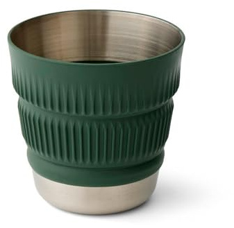 Sea to Summit Detour Stainless Steel Collapsible Mug - Falt-Becher green